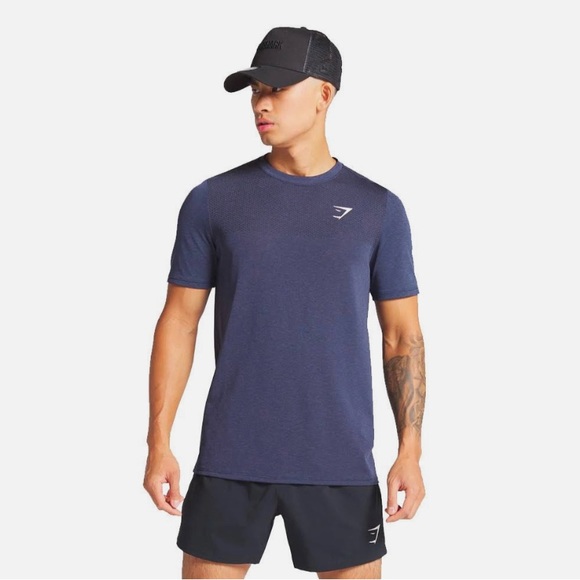 Navy Blue Gymshark Vital Shirt - Picture 1 of 4